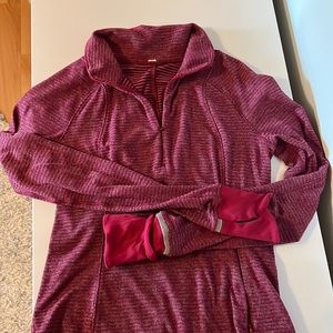 Lululemon quarter zip fleece with pockets and hand covers (not sold anymore)